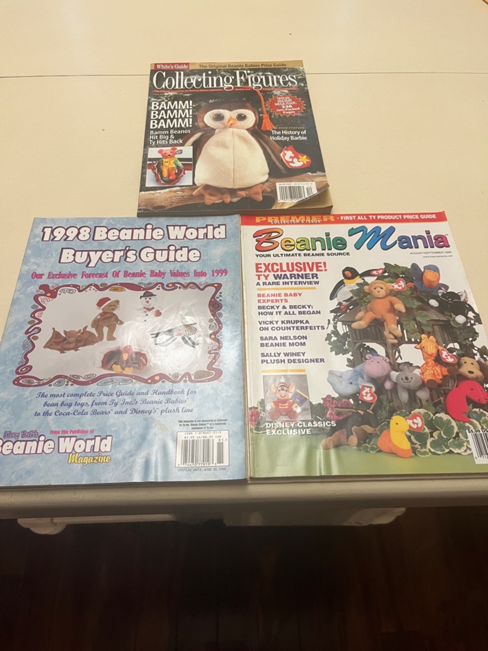 Set of 3 Beanie Babies Magazines